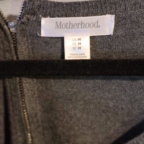 Motherhood Med Gray S/Sleeve Sweater - Picture 4 of 9